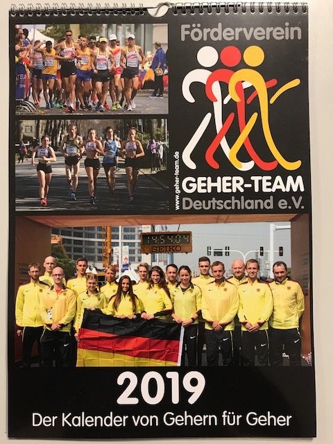 Kalender Geher Team 2019 0212