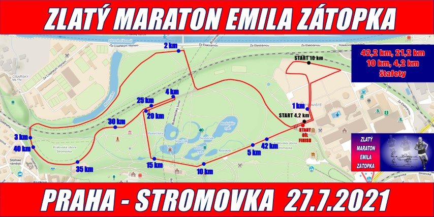 nová trasa maratónu 27.7.2021 Malý