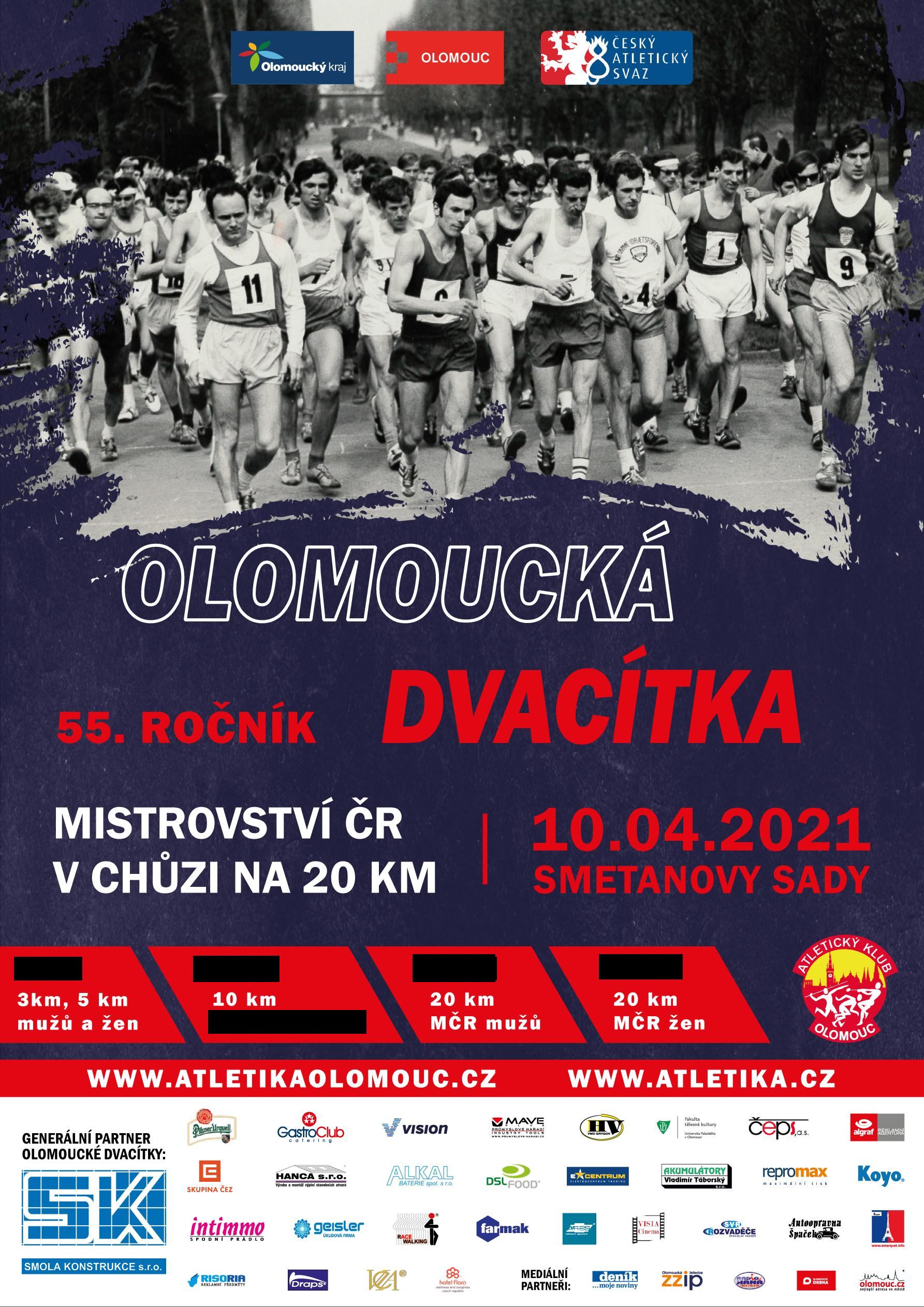 plakat OL20 2021 finał bez jazdy na czas bez weteranów MČR